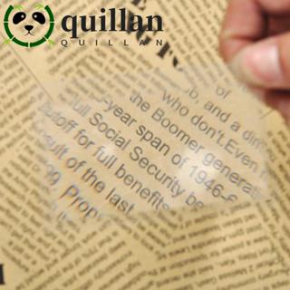 QUILLAN แว่นขยายรูปทรงบัตรเครดิตแบบพกพาทําจากพลาสติกแว่นขยาย