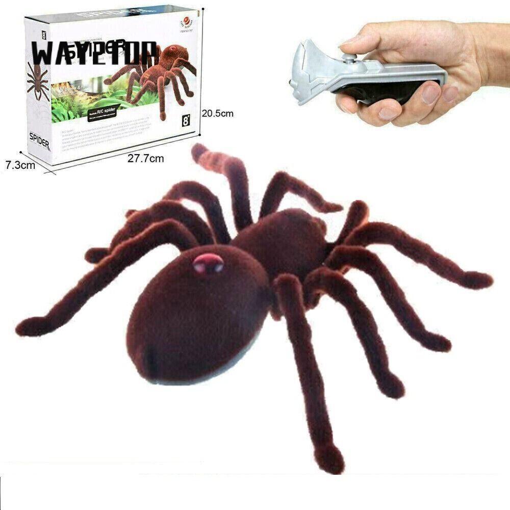 WAY2TOP รีโมทคอนโทรลของเล่นแมงมุมฮาโลวีนเอพริลฟูลวันของเล่นที่น่ากลัว