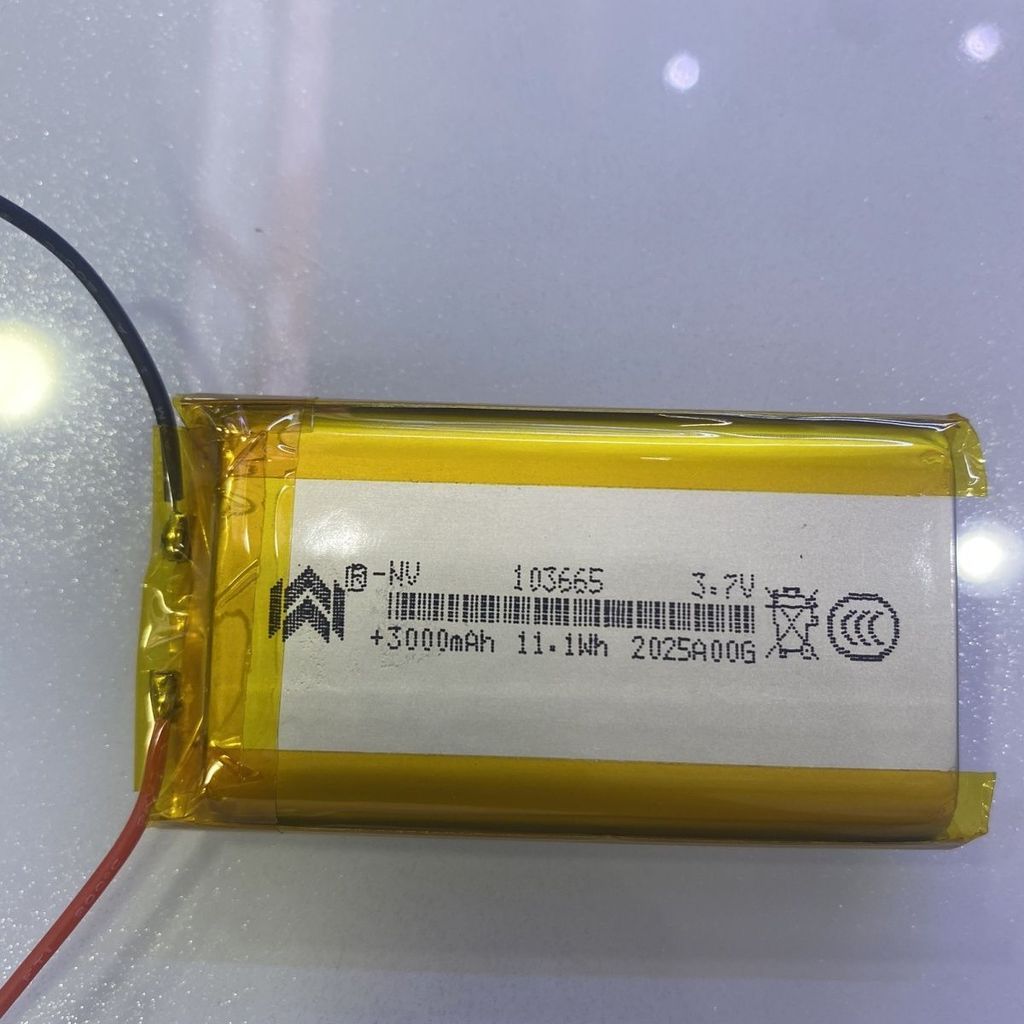 แบตเตอรี่ลิเธียมโพลิเมอร์ 3.7V ใหม่ 103665 3000mAh