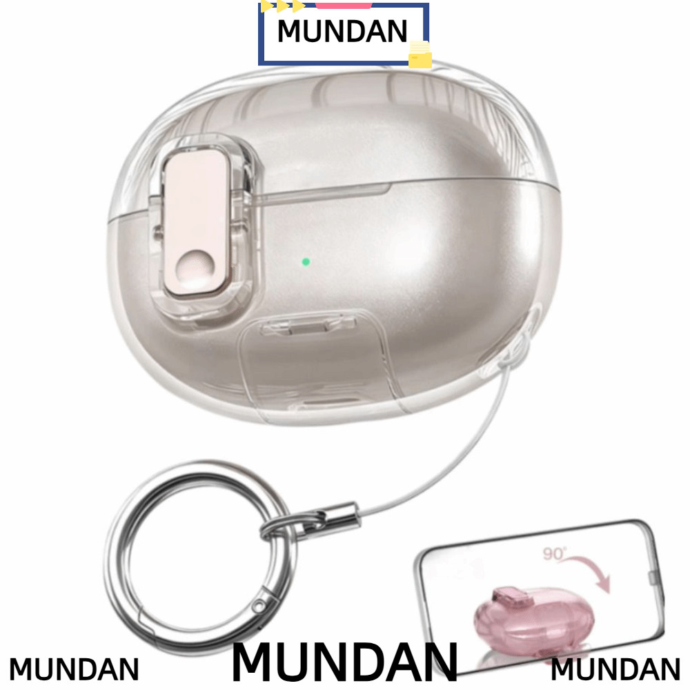 MUNDAN ขาตั้งโทรศัพท์ ,สวมทนป้องกันการล่มสลายความปลอดภัยล็อคหูฟัง,แบบพกพากันกระแทกกันฝุ่นหนากล่องชาร์จแขนสําหรับ SHOKZ OpenDots ONE