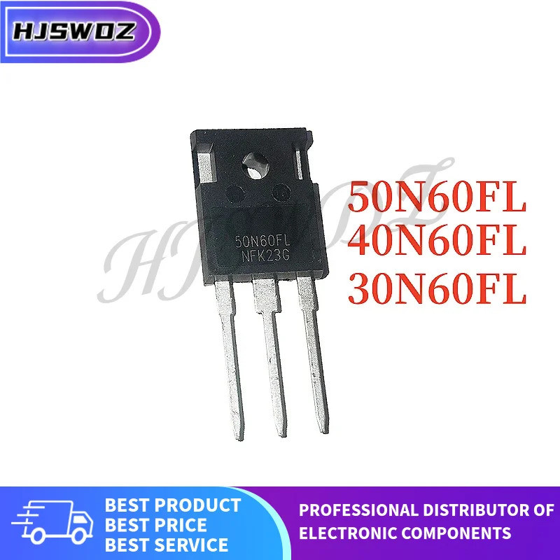 5PCS ใหม่ 30N60FL 40N60FL 50N60FL TO-247 เครื่องเชื่อม IGBT ทรานซิสเตอร์ 30N60 40N60 50N60 High-powe
