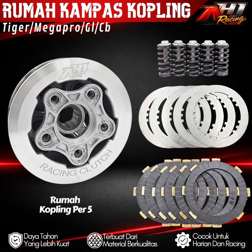 TIGER GL PRO CB MEGAPRO OLD AH1 CLUTCH PLATE HOUSING WIDR 5 AH1 RACING