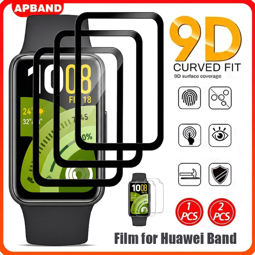 9D กระจกนิรภัย/ฟิล์มนุ่มสำหรับ Huawei Band 11 Pro / 11 /10 9 8 ป้องกันหน้าจอสำหรับ Smartwatch Huawei