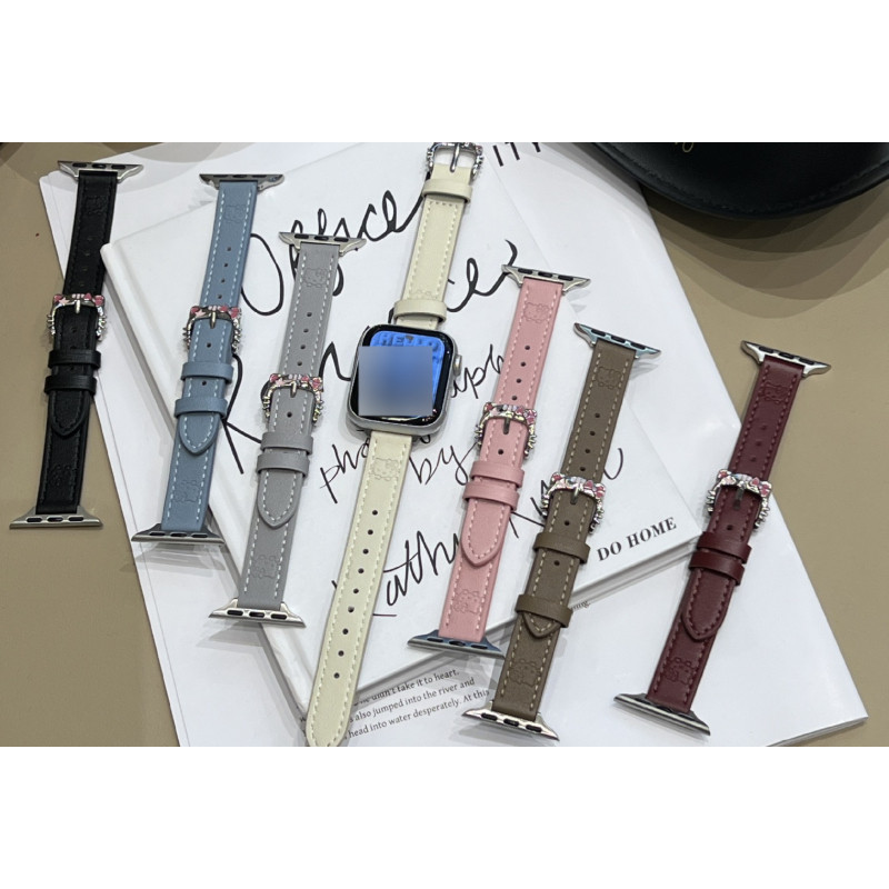 18/20/22 มม.หนัง Cat Clasp Band ผู้หญิงสําหรับ Smart Watch S11/10/9/8/7/SE/Smart Watch GT6/9Pro Cat 