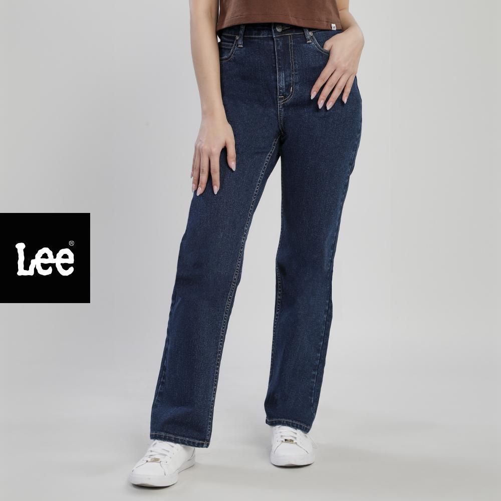 LEE กางเกงยีนส์ผู้หญิง เอวสูง ทรงตรง รุ่น LE F525WKARF19  สียีนส์เข้ม