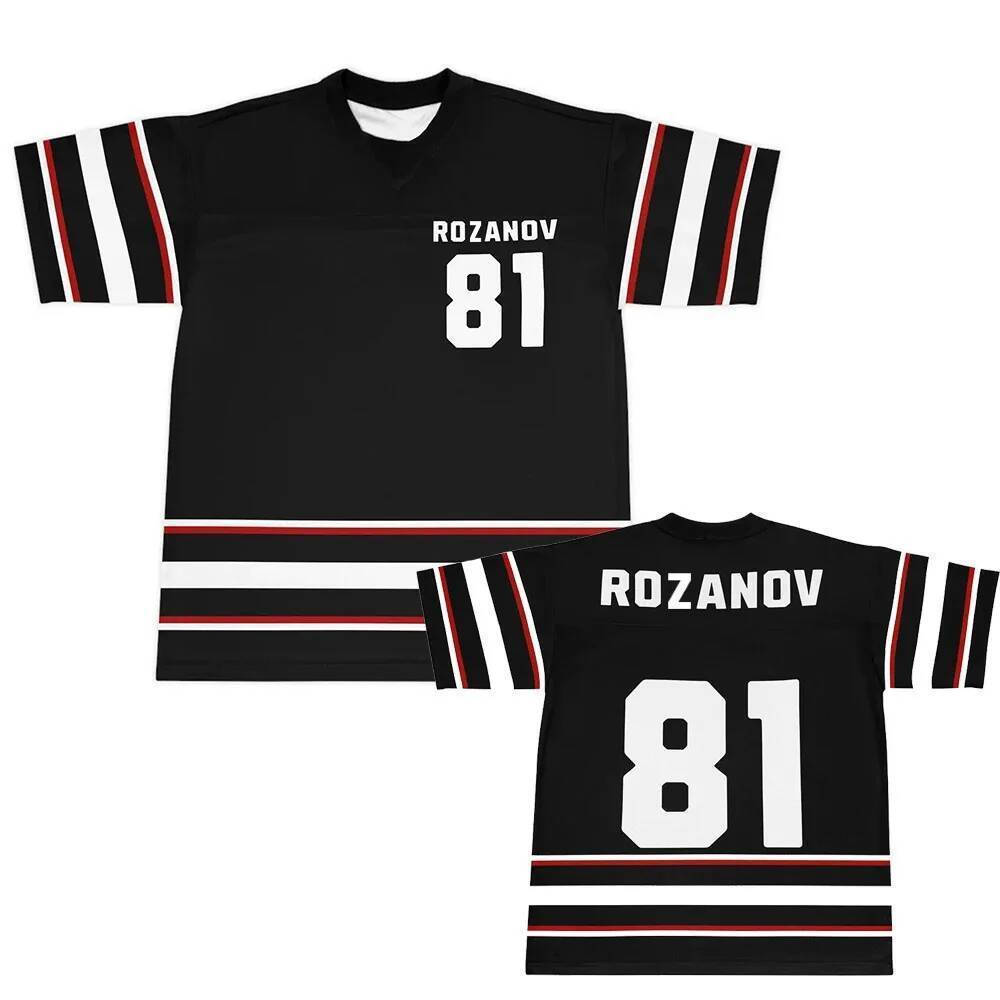 [ฟรีที่กําหนดเอง] Shane Hollander 24 Meteors Tee TV Heated Rivalry Graphic 3D Jersey แขนสั้น 3D ชาย 