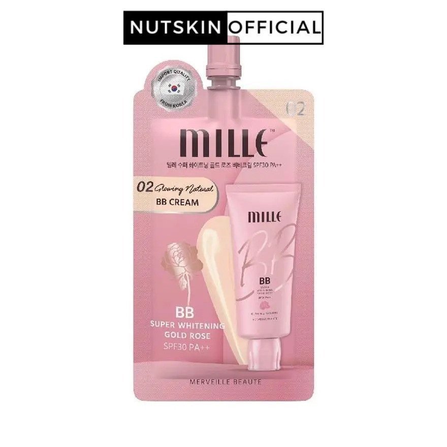 MILLE Super Whitening Gold Rose BB Cream SPF30++ ซอง 6g FHVG