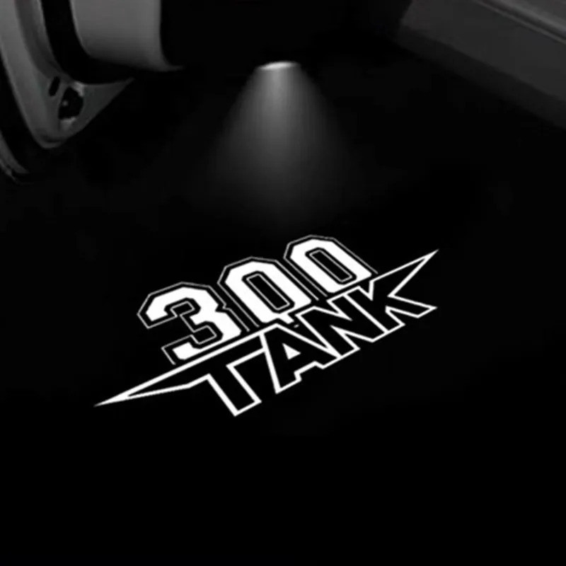 Tank 300, 2021-2024, ไฟต้อนรับประตู นํา 2 ชิ้น, ไม่มีสายไฟ, ไฟประตูตกแต่ง, สร้างบรรยากาศ