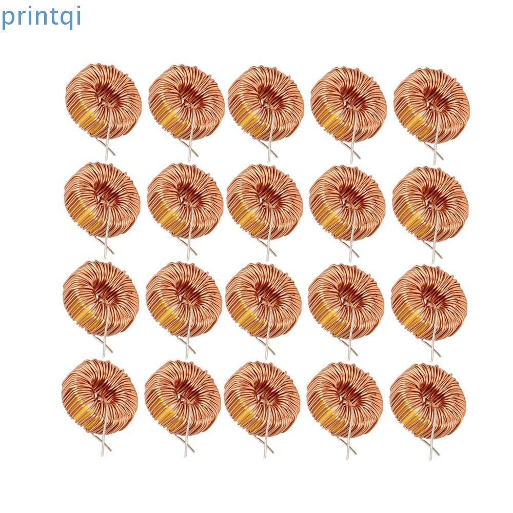 PRINTQI 20PCS Toroid Inductor, 5026 330UH ตัวเหนี่ยวนําลวด, ปฏิบัติแนวตั้ง Toroid 3A Magnetic Induct