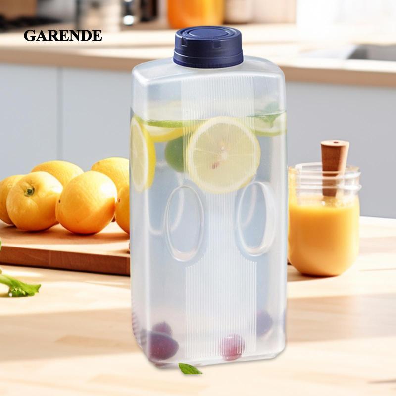 Garende Cold Brew Coffee Tumbler เหยือกน้ําพลาสติกใส PP ความจุ 2 ลิตรสําหรับตู้เย็นเครื่องดื่มชา