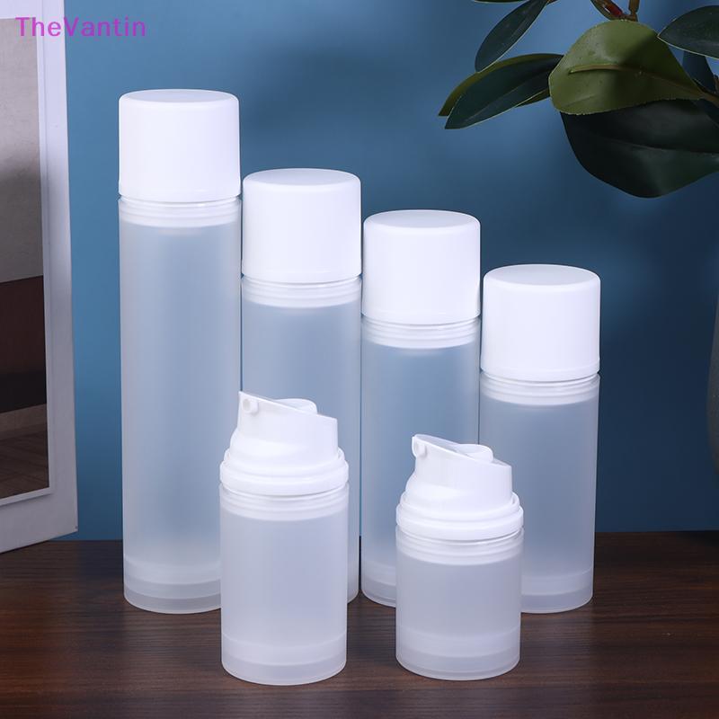 TheVantin 30-150ml Frosted Travel ขวดปั๊มขวดโลชั่นที่ว่างเปล่ารีฟิลสูญญากาศคอนเทนเนอร์เครื่องสําอางกดประเภทผู้หญิง Make Up ขวดอิมัลชันสินค้าดี
