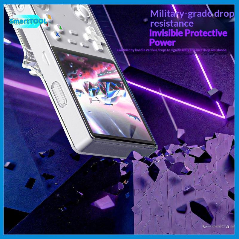 UTZN> R36S Ultra Console Accessories Clear Protective Dust Case Secure for Game Console ที่บ้านหรือก