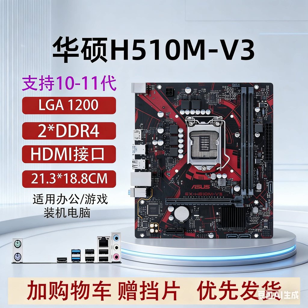 Asus H510M-V3 Gigabyte B560M-V5 Z490 Z590 เมนบอร์ดคอมพิวเตอร์ 1200 พิน 1011 รุ่น 11400