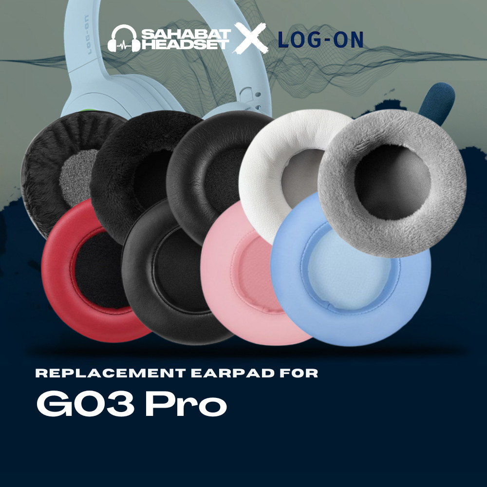 แผ่นรองหูฟัง Earcup Earcushion Log-On G03 Pro G 03 บนแผ่นโฟม