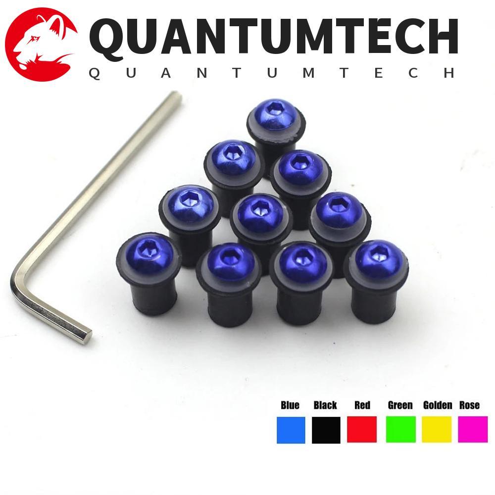 QUANTUMTECH รถจักรยานยนต์กระจกสกรูเปลี่ยนชิ้นส่วนรถจักรยานยนต์สกรูสลักเกลียว M5 x 15 มม.M5 สกรูสําหร