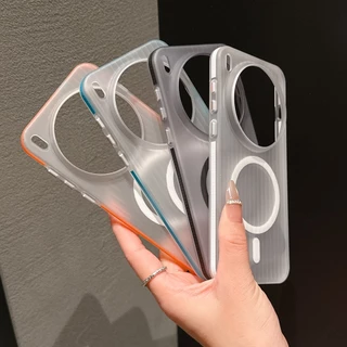 Sunyi Anti-Slip เคสโทรศัพท์แม่เหล็กสําหรับ VIVO X200 X300 S Pro Ultra Skin-Friendly Touch Anti-Fingerprint Anti-สีเหลืองโลหะด้านข้างปุ่ม