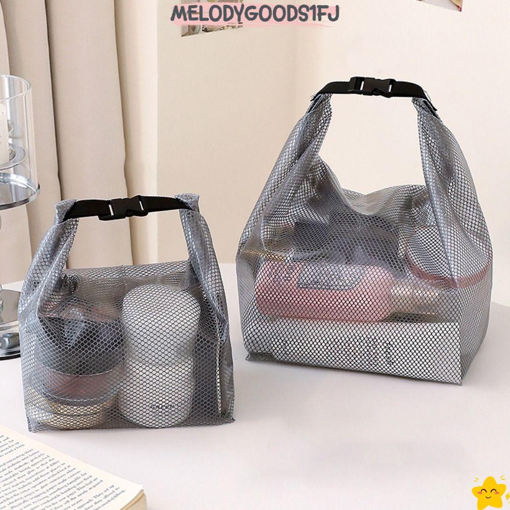 MELODYGOODS1FJ กระเป๋าช้อปปิ้ง, กระเป๋าเดินทางแบบพกพา, กระเป๋าว่ายน้ําประเภทหัวเข็มขัดกันน้ําแบบเรียบง่าย