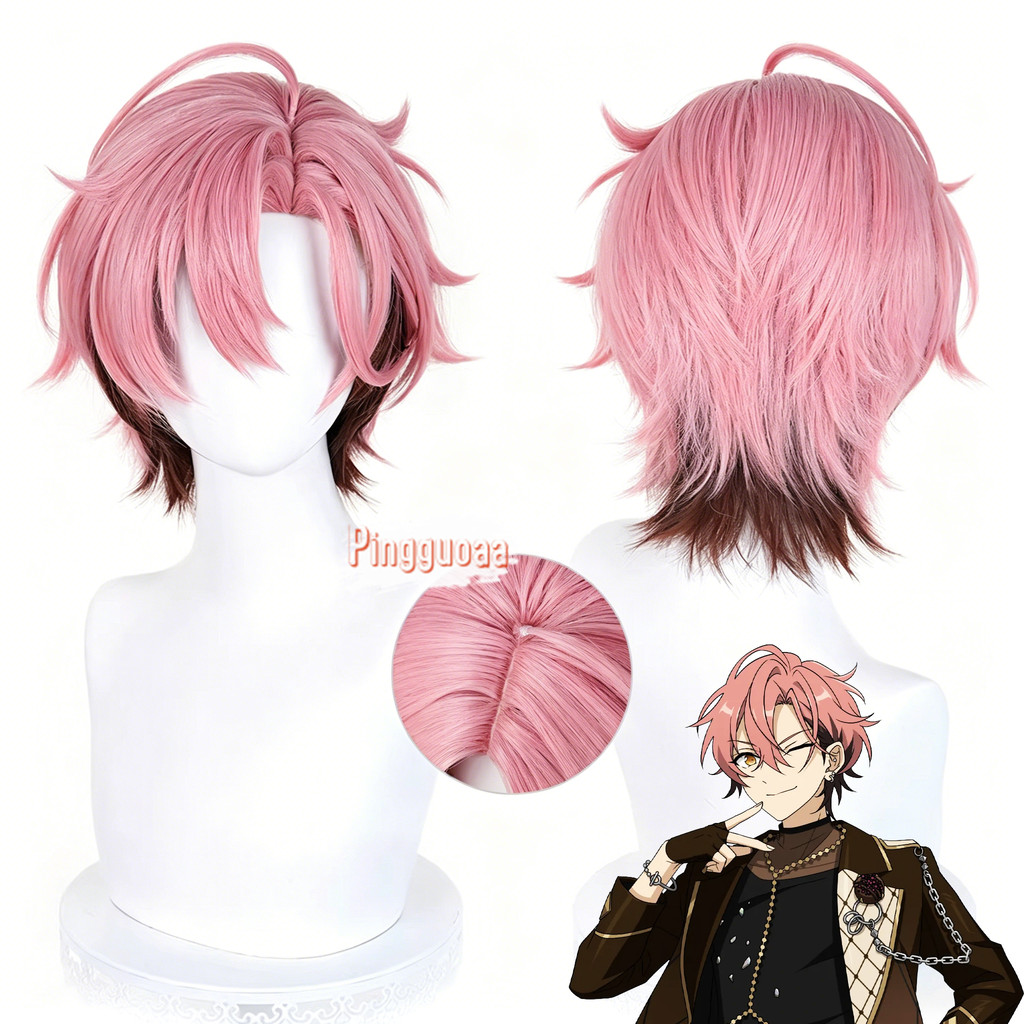 Manmei วิกผมสั้น Kuon Mashu จากเกม Ensemble Stars! ขนาด 30 ซม., ทนความร้อนได้ดี, สำหรับคอสเพลย์