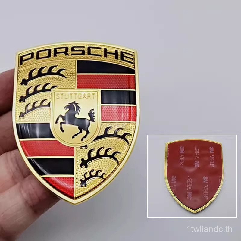 เหมาะสําหรับ Porsche Front Label Front Label 911 Cayenne macan Paramela 718 Engine Hood Label JP7F