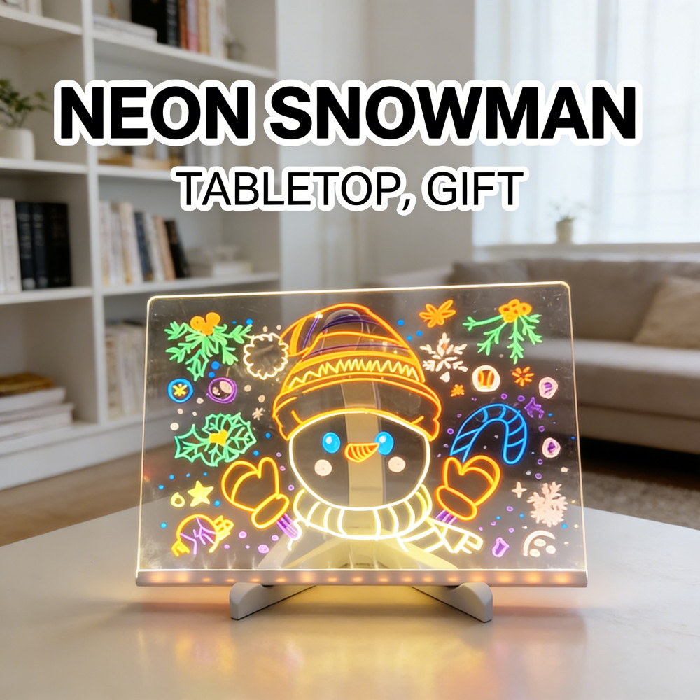 ACRYLIC LED COLOR BOARD BONUS 12 PEN CREATIVE LIGHTS MENU ADVERISTING PREMIUM SHOP CHILDREN EDUCATIO