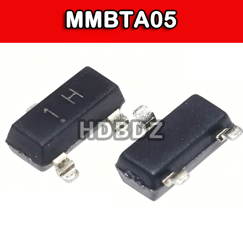 20~50PCS MMBTA05 1H SOT-23 60V/500mA Triode IC SMD