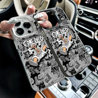 เคสโทรศัพท์ลายลูฟี่จาก One Piece ใช้ได้กับ iPhone 17Air/16/15Plus/14ProMax/12/13Pro/11,X/XR กันกระแทกและกันรอยขีดข่วน
