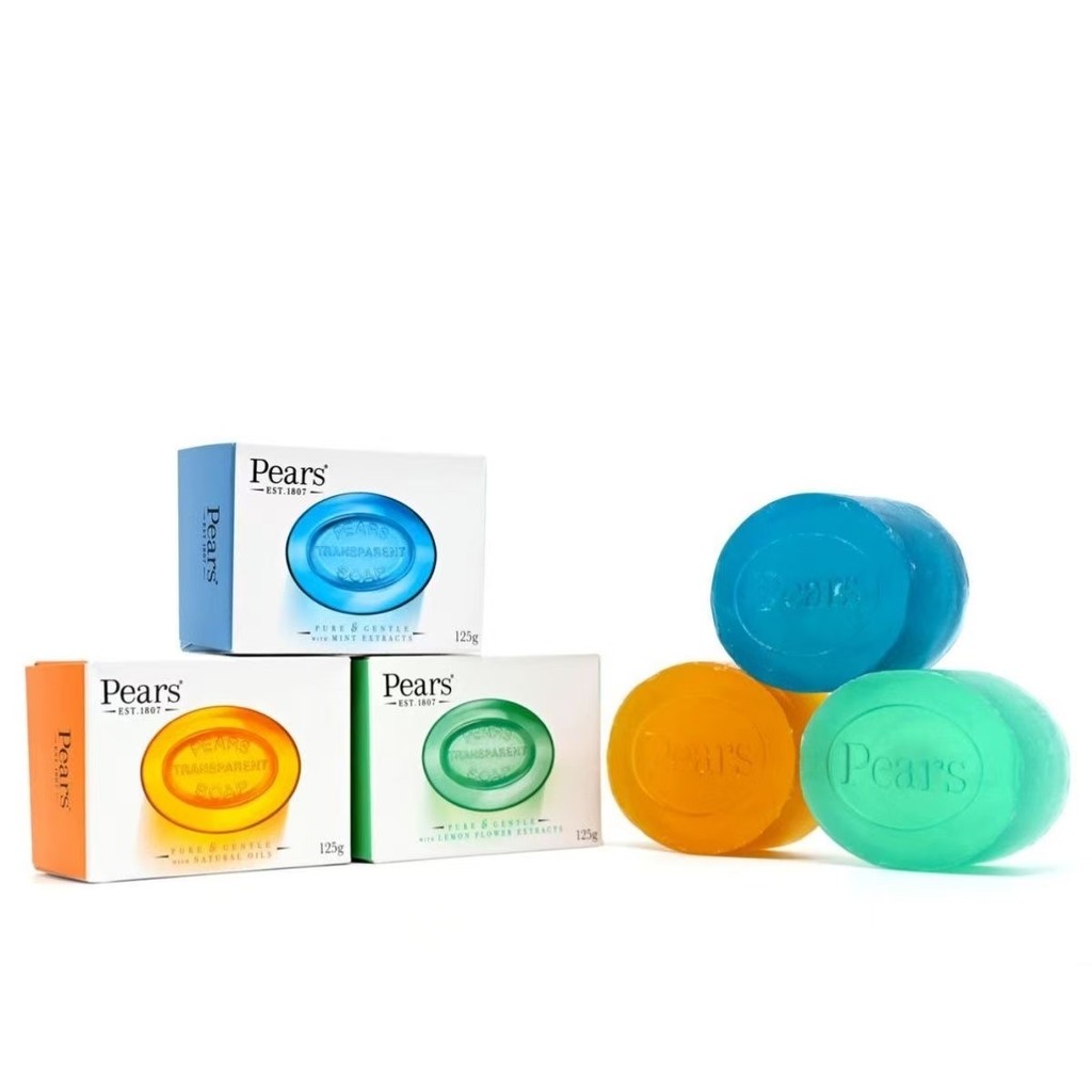ขายร้อน [55 Monopoly] สบู่แบรนด์ลูกแพร์ฮ่องกง 125g น้ํามันหอมระเหยคริสตัล Amber Bath Antibiotic Face