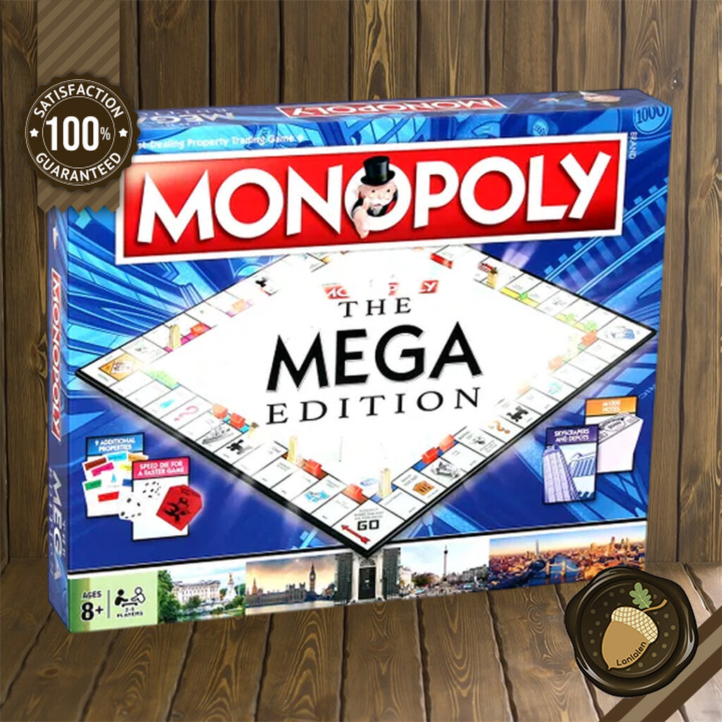 Monopoly: Mega เกมเศรษฐี ลิขสิทธิ์แท้ Board Game บอร์ดเกม