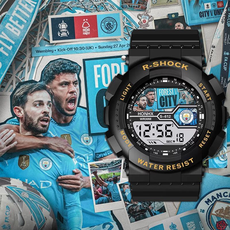 British Superman City นักเรียนนาฬิกาอิเล็กทรอนิกส์นาฬิกาปลุก Timing Luminous Manchandise อิเล็กทรอนิ