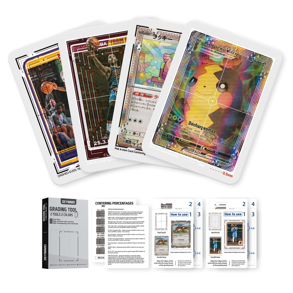Deyimmei Professional Grading and Centering Tool for Anime Collectors & Sports Cards – Precision Too
