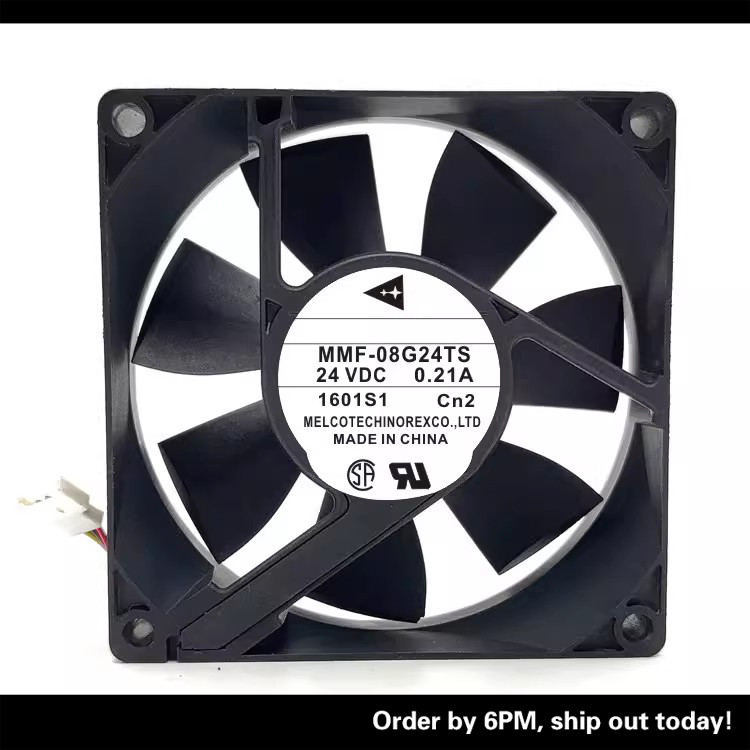 Mitsubishi 8CM MMF-08G24TS-CN2 24V 0.21A ระบบเซอร์โวพัดลมระบายความร้อนอินเวอร์เตอร์