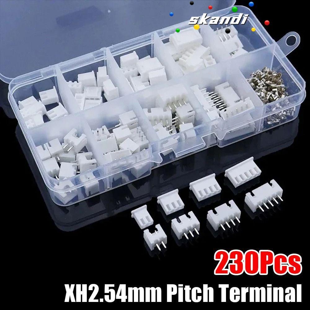 SKANDI 230 ชิ้น 2.54 มิลลิเมตร Pitch Terminal, ชุดที่อยู่อาศัย 2 P 3 P 4 P 5pin Pin Connector, 4 ค่า