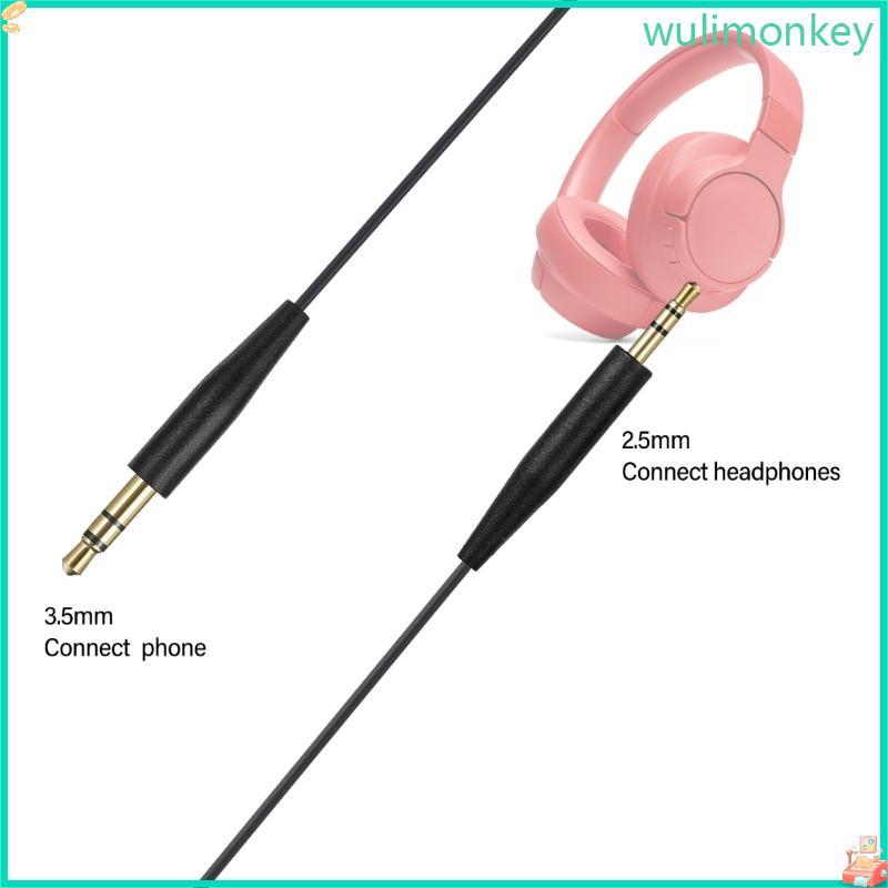WU Noise Cancelling 3 5 มม.ถึง 2 5 มม.สําหรับ TUNE700BT 750BTNC หูฟัง Perfects Fit