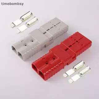 (เวลา) 1PC 600V 50/120A Anderson Plug Set Battery Power Qui Connector Anti Dust Cap Cover Terminal for Trailer Boat Caravan Connections (TH)