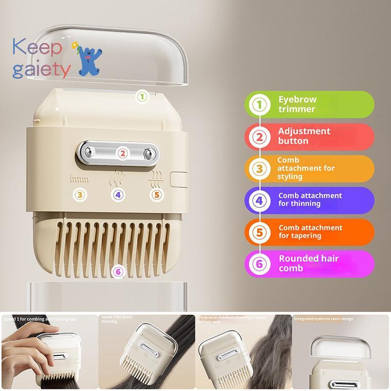[Kpt-t] ตัดผม Trimmerbs 6 In 1 Double Headed Manual Bangs Cutter Shaving Remover Thinning Beauty ตัดผมอุปกรณ์เสริมจัดแต่งทรงผม [ใหม่]