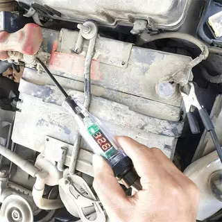 NDY Digital 3V 120V เครื่องทดสอบวงจรแรงดันไฟฟ้าปากกา Long Probe พร้อมจอแสดงผล LED สําหรับรถยนต์ที่ปลอดภัยในครัวเรือนและการประชุมเชิงปฏิบัติการการทดสอบไฟฟ้า N
