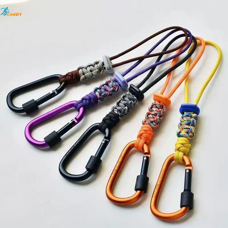 ขวดน้ำพวงกุญแจแบบปรับได้ พร้อมlanyard สำหรับการปีนเขาและการท่องเที่ยว