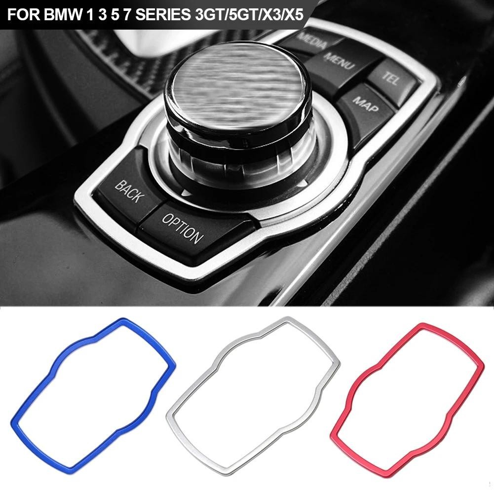 ภายในรถมัลติมีเดียปุ่มฝาครอบ Moulding Trim สําหรับ BMW 1 3 4 5 7 Series X1 X3 X4 X5 X6 E81 E87 F30 ร