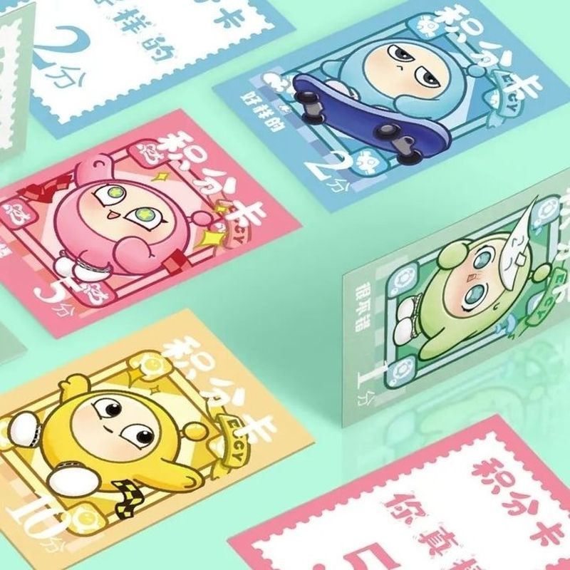 สินค้าใหม่ Eggboy Party Point Card 1 Point Value Hard Cardboard Family Inspiration Teacher Student U