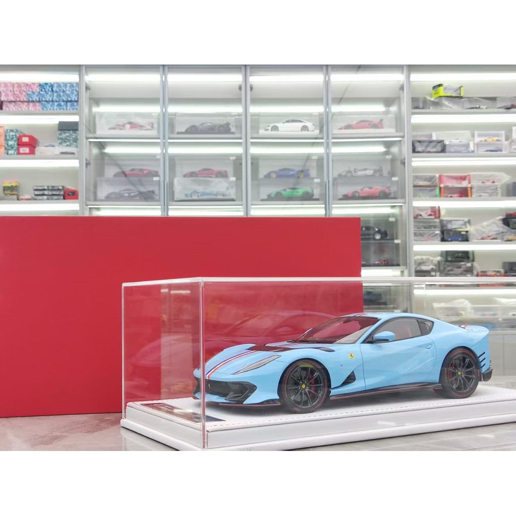 [คลังสินค้าพร้อม 1] GL 1/18 Ferrari 812 C Blue ราคา 1880 JS-GL027 Ferrari 812 Prata Blue