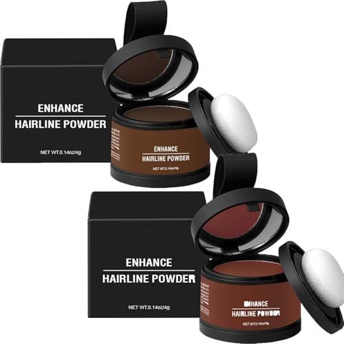 สีผม 2025 NEW Root Coverup, ผงผม, หลอดเลือดดํา Grain Hairline Shadow Powder, Hairline Powder for Wom