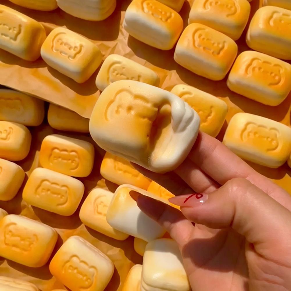 แมวน่ารักคุกกี้ Squishy ช้า Rising ASMR ของเล่น Super Soft Sensory Fidget สําหรับความเครียดบรรเทาควา