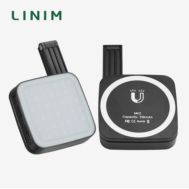 M42 แม่เหล็กโทรศัพท์มือถือการถ่ายภาพเติมแสงบันทึกวิดีโอสด Mini Ultra-thin LED Selfie Beauty กระเป๋าแ