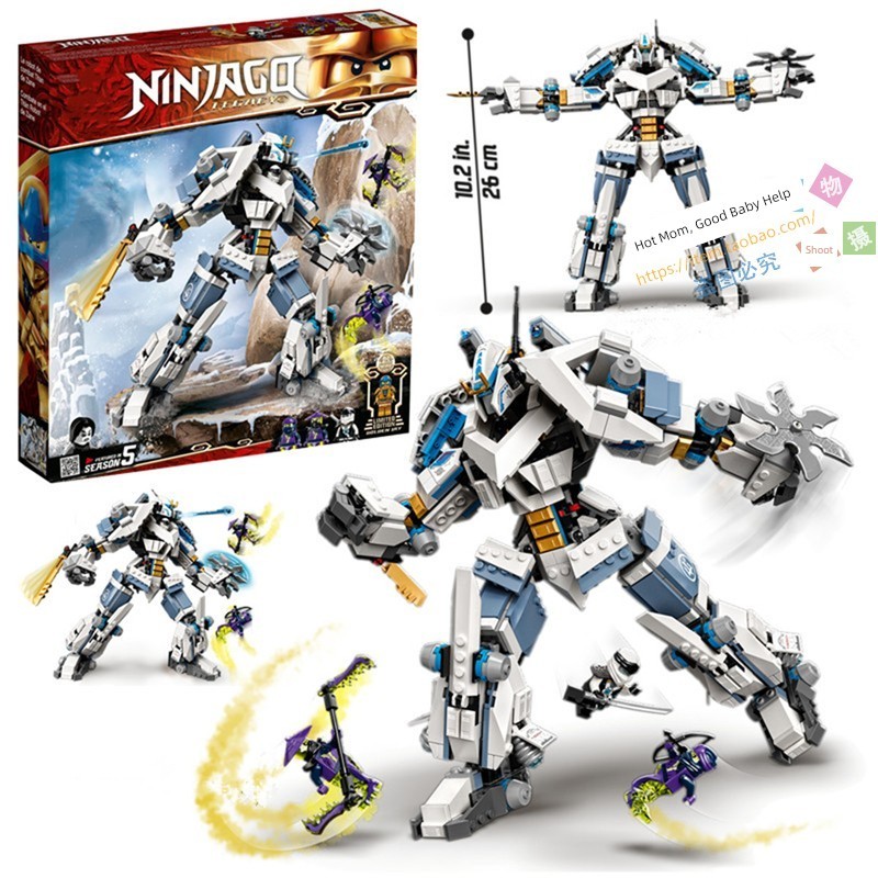 เลโก้ ninjago เหมาะสําหรับ Lego Phantom Ninja 10th Anniversary Praise Titan Mecha Moro Ghost Minifig