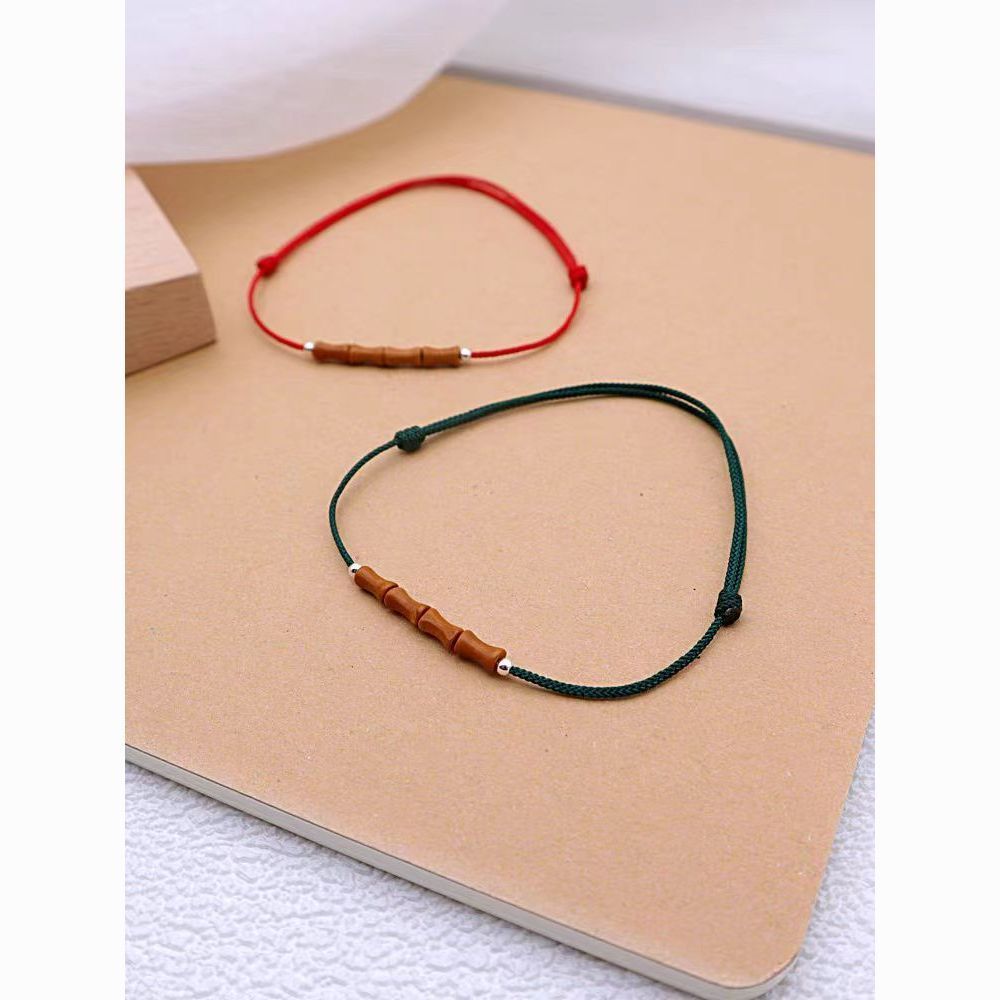 Hand rope rising olive nuclear bamboo red rope adjustable anklet men's and women's hand rope