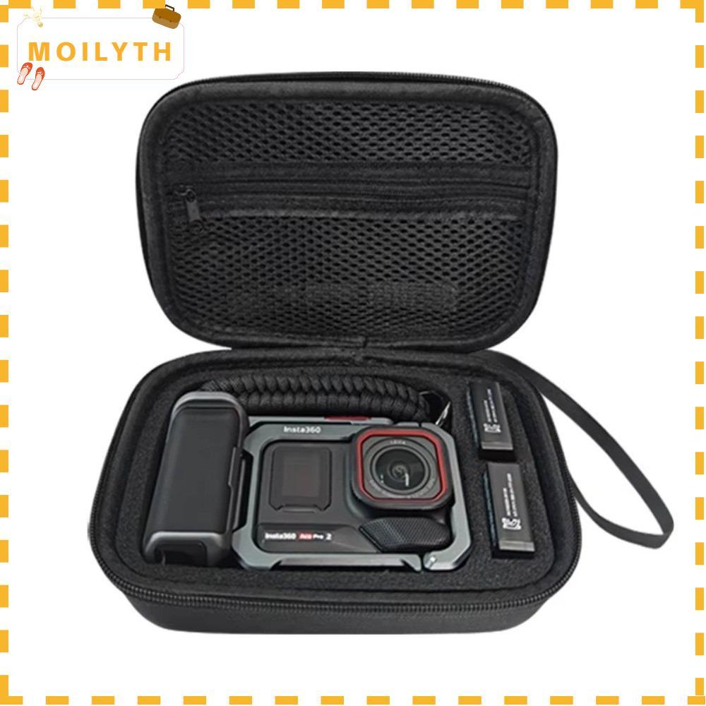 MOILYTH กระเป๋าเก็บของ, Shock Resistance Fall Protection Carry, Professional สําหรับ Insta360 Ace 2/