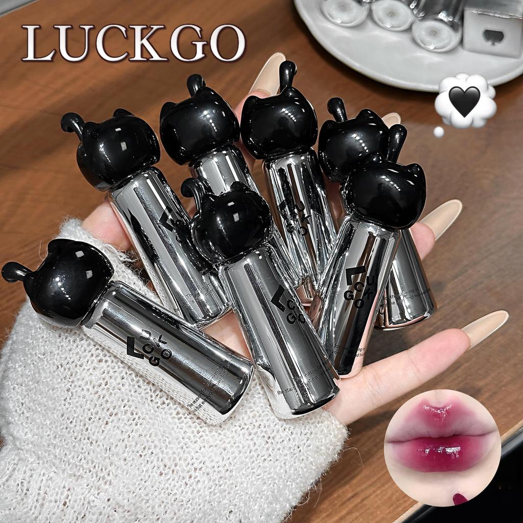 ลิปกลอสทิ้นท์ LUCKGO กลอสให้ความชุ่มชื้น ปากดูฉ่ำวาว ทิ้งสเตนสี