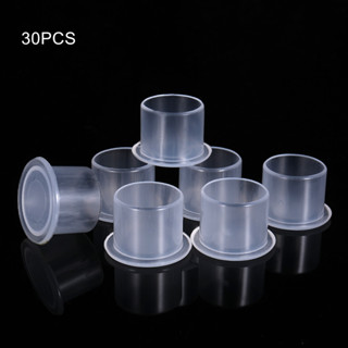 สติกมา 30 ชิ้นชุดถ้วยหมึกสักพร้อมฐานสําหรับมั่นคงขนาดเล็ก/กล…