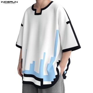 เสื้อยืดแขนแร็กแลนสไตล์เกาหลีสำหรับผู้ชาย ออกแบบมาในแบบสตรีท…