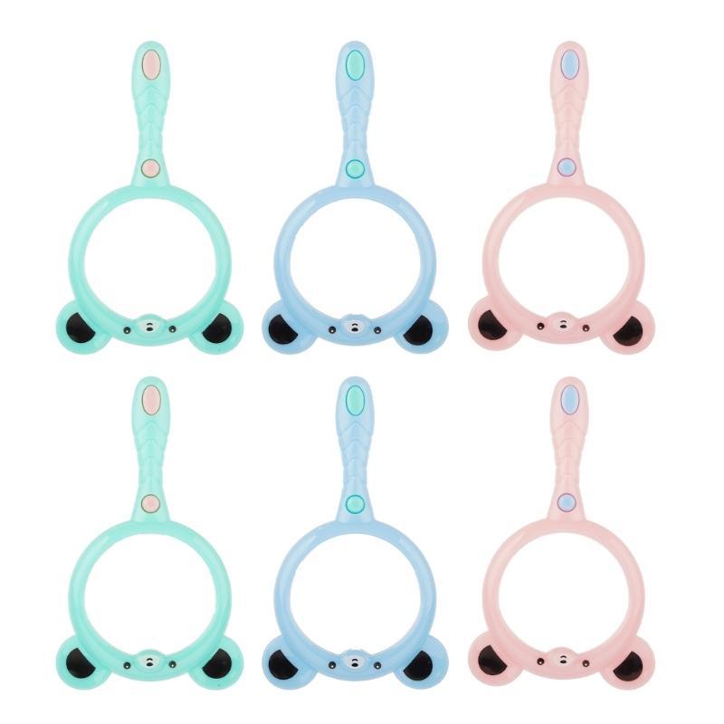 MT Pack 6 คละการ์ตูนแว่นขยาย 60 มม.เลนส์แว่นขยาย ABS ง่ายต่อการใช้แว่นขยายแบบใช้มือถือยาวสําหรับ Chi